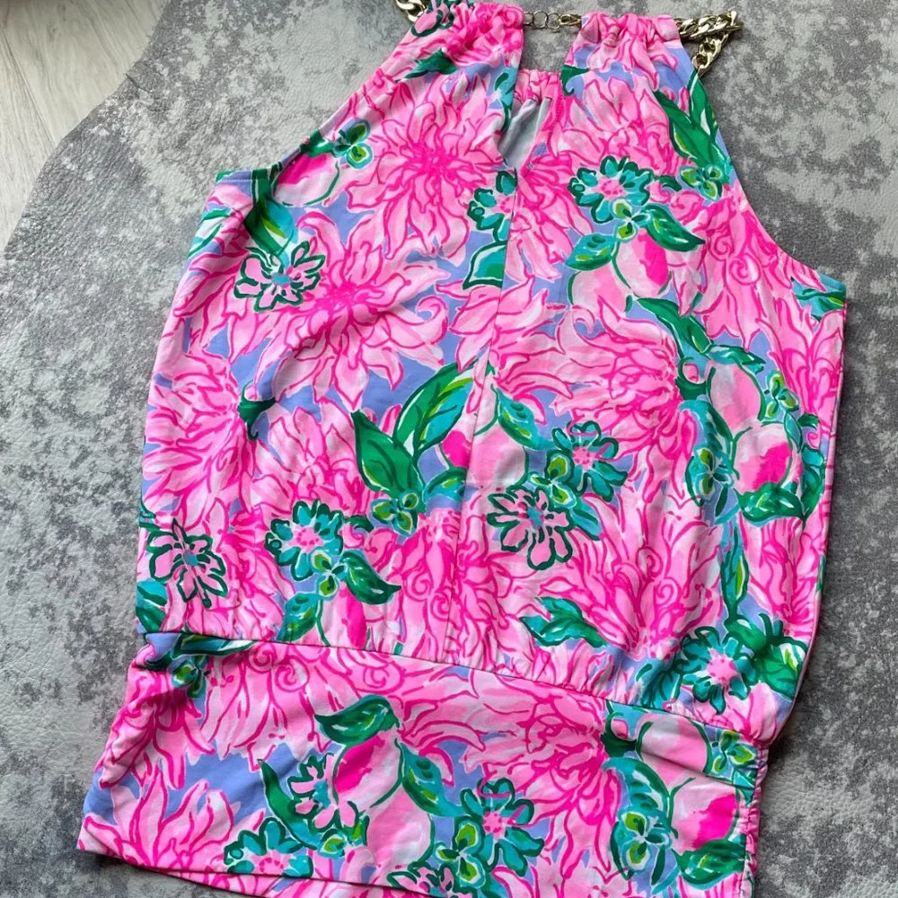 Lilly Pulitzer Bowen Top - Pink Blossom (XS) - Picture 5 of 5